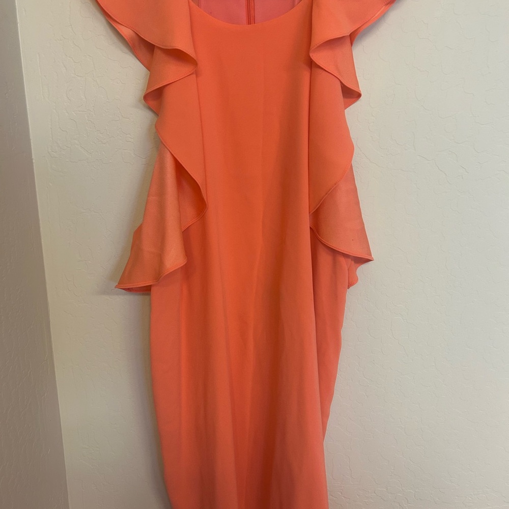 BCBG Ruffle Sleeeve Cocktail Dress - Picture 2 of 5